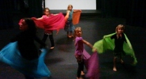 Jade Belly Dance Kids Class veil spin