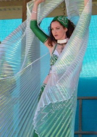 Green Belly dance costume